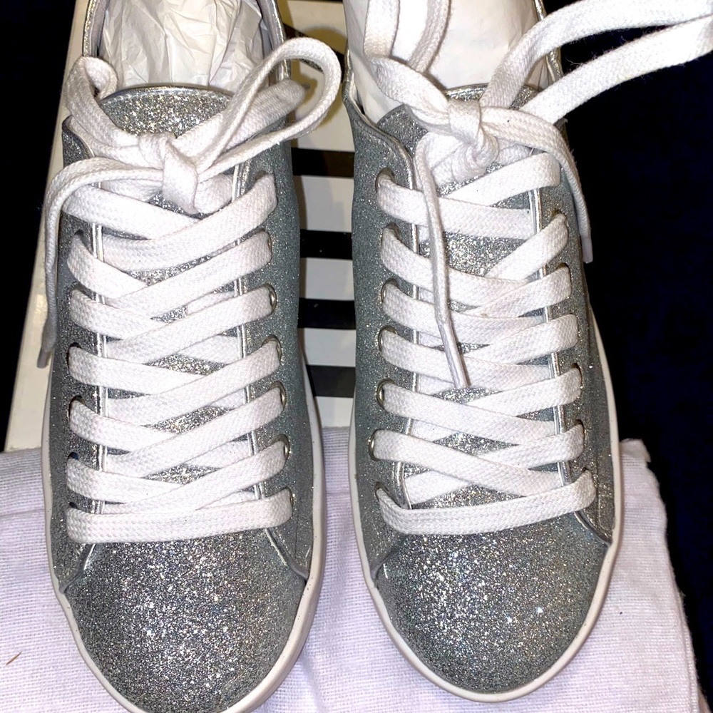 SCHUTZ GLITTER DIAMOND SNEAKERS SIZE 5.5